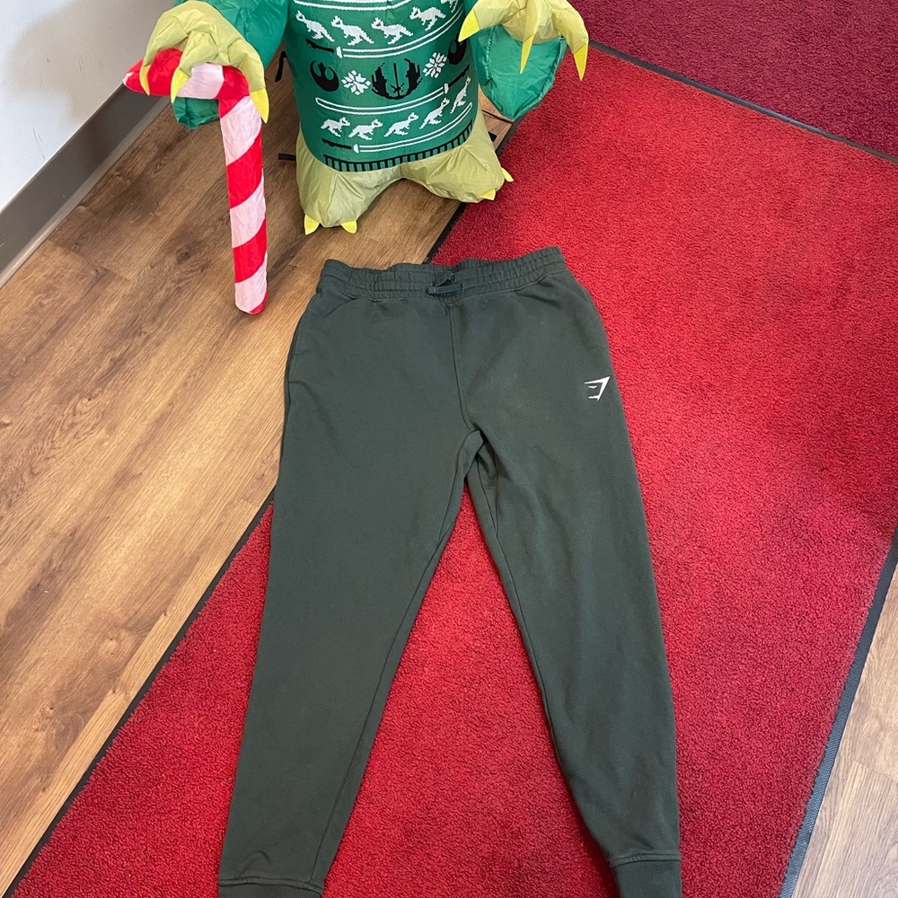 Gymshark Kids Dark Green Joggers